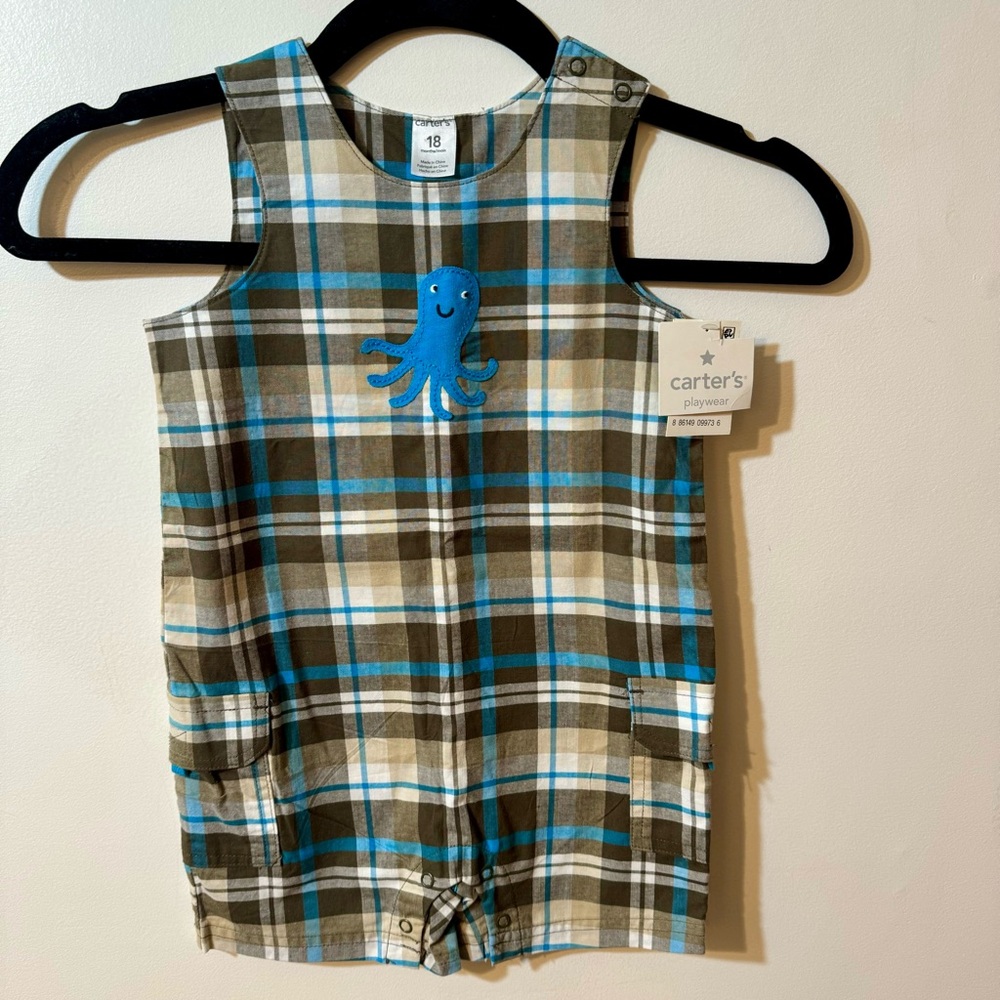 Carters baby Octopus Romper / Size:18 months /NWT